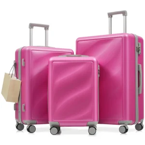 3 Piece Lightweight Durable Suitcase with TSA Lock