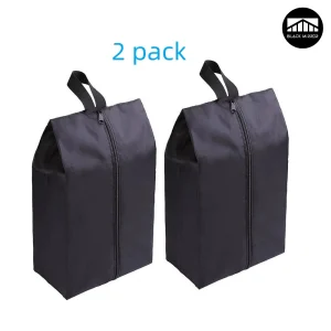 2 or 4 Pack Portable Nylon Waterproof Shoe Storage Bags with Zipper Closure
