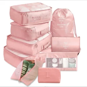Thickened Travel Packing Organizer Set 9 Pieces