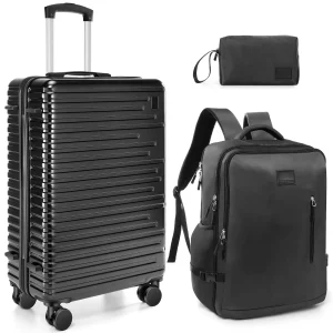 3/5pcs Luggage Set With Spinner Wheel TSA Lock 20/24/28''