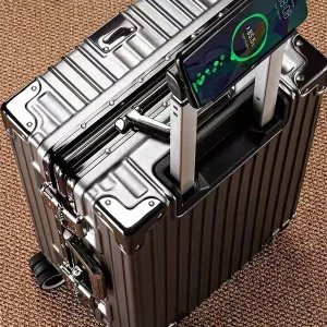 Wolverine hard-shell suitcase with 108 rivets