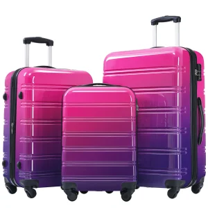 Lightweight 3 Piece Luggage set