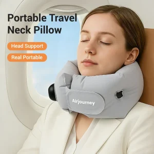 Portable Inflatable Neck Pillow for On-the-Go Comfort